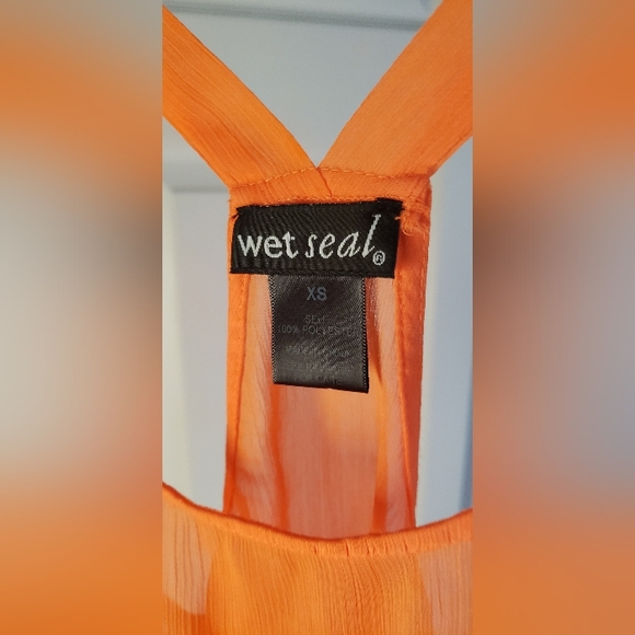 Wet Seal Orange top - Picture 3 of 4